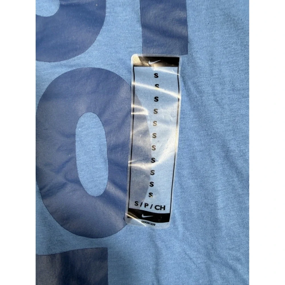 Nike Mens The Nike Tee T-Shirt S Blue Just Do It‎ Graphic Short Sleeve NWT